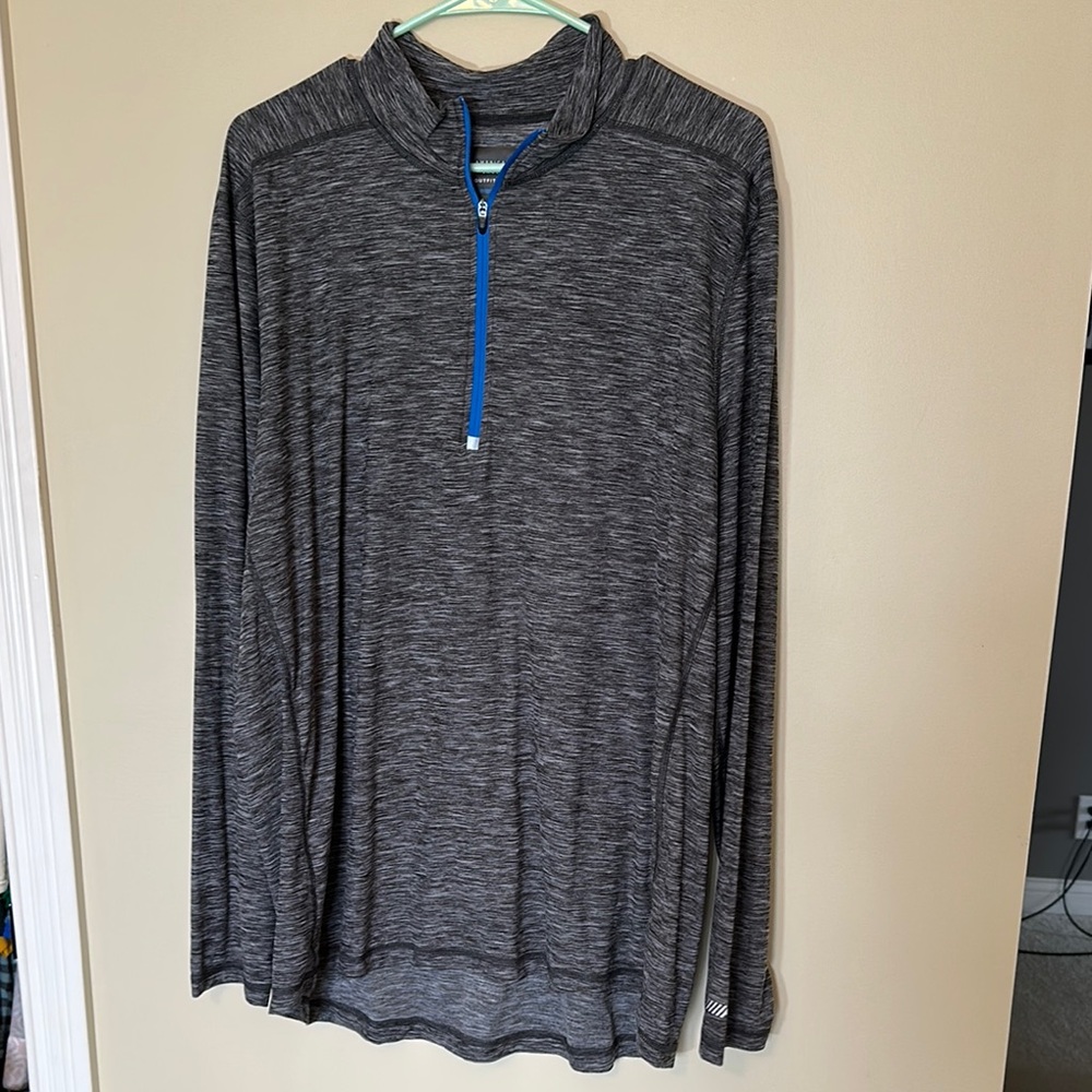 Gray Quarter-Zip Pullover